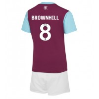 Burnley Josh Brownhill #8 Replika babykläder Hemmaställ Barn 2024-25 Kortärmad (+ korta byxor)